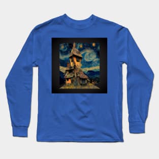 Starry Night Over The Burrow Long Sleeve T-Shirt